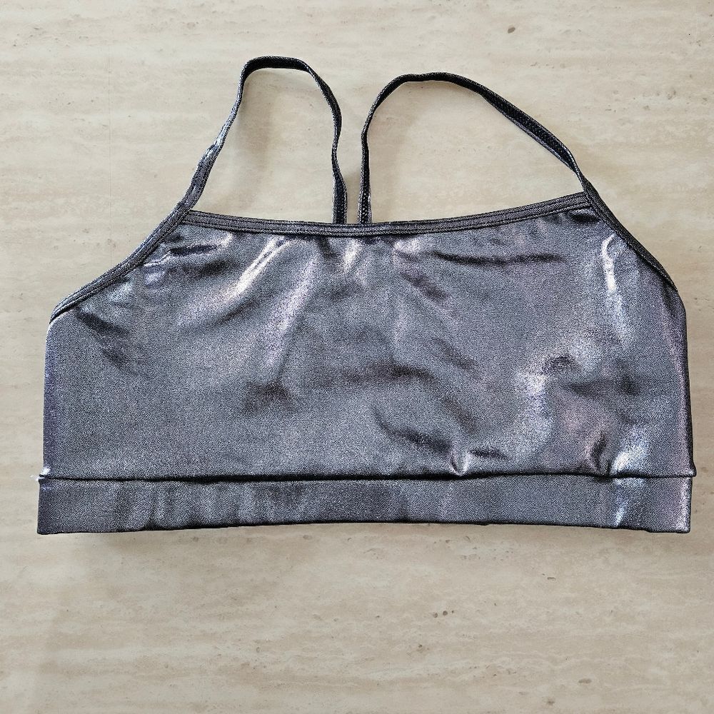 Weissman Balera silver dance top NWOT
